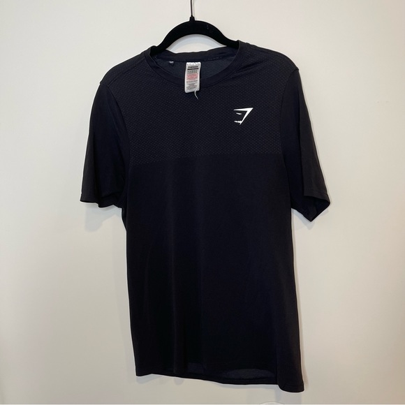 Gymshark Shirts Gymshark Black Short Sleeve Gym T Shirt Ventilated Poshmark